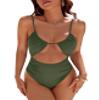 Blooming Jelly Womens One Piece Swimsuit Tummy Control Bathing Suit 2026 Sexy Slimming Flattering Cute Cheeky High Cut Out Ladies Swimwear (X-Large, Army Green) view 1