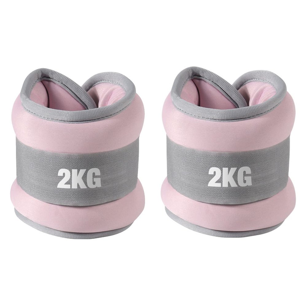 1 Pair Ankle Weights for Men Women, Wrist Weights Leg Weights Sandbags Kids Arm Hand Weights for Yoga, Walking, Running, Aerobics, Gym(2kg*2)