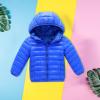 Blue Small And Medium Sized Boys And Girls Warm Cotton Padded Jacket Autumn And Winter Children's (Blue, 9-10Years) view 4