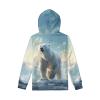 WELLFLYHOM Polar Bear Hoodies Trendy Graphic Sweatshirt for Kids Boy Size 6 7 Girls Long Sleeve Pullover Top Workout Casual Hoodie Active Sweater Shirts Teens Fall Clothes Outfits view 2