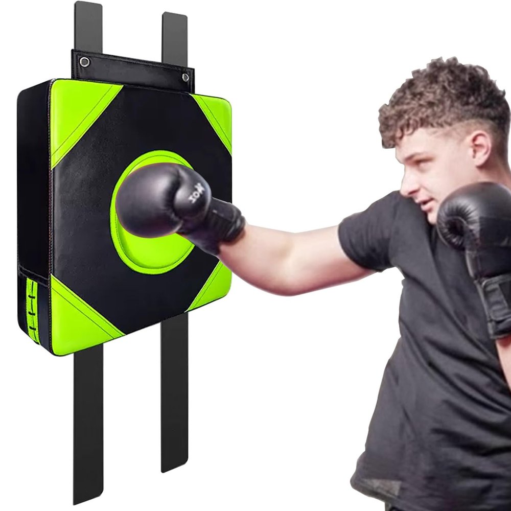 FERKAP Wall Target for Punch Training Wall Sandbag Boxing Pad pu and High Elastic Sponge Bag Wall Mounted Punching Mat High Elastic Sponge Punching Bag(Color:Green)