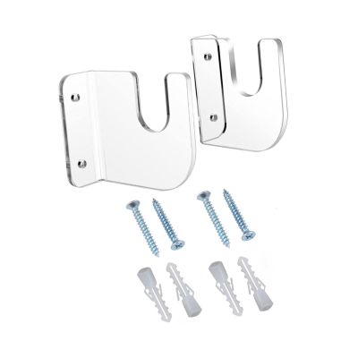 Skateboard Wall Mount Display Rack, Space Saving Acrylic Skateboard Rack Wall Mount for Longboard, Skateboard Storage Garage Organizer (Transparent)