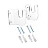 Skateboard Wall Mount Display Rack, Space Saving Acrylic Skateboard Rack Wall Mount for Longboard, Skateboard Storage Garage Organizer (Transparent) view 1