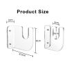 Skateboard Wall Mount Display Rack, Space Saving Acrylic Skateboard Rack Wall Mount for Longboard, Skateboard Storage Garage Organizer (Transparent) view 2