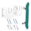 Skateboard Wall Mount Display Rack, Space Saving Acrylic Skateboard Rack Wall Mount for Longboard, Skateboard Storage Garage Organizer (Transparent) view 3