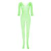 Women Fishnet Mesh Lingerie Bodystocking Lace Smock Badydoll See Through Chemises Full Body Bodystocking Bodysuits Nightwear view 3