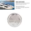 Cabin Ventilation Plate, Marine Grade Stainless Steel Round Louver Vent Cover with Side Knob for Boat Yacht RV, Marine Grade High Strength Easy Grip Stainless Steel Air Vent (4in) view 3
