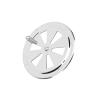 Cabin Ventilation Plate, Marine Grade Stainless Steel Round Louver Vent Cover with Side Knob for Boat Yacht RV, Marine Grade High Strength Easy Grip Stainless Steel Air Vent (4in) view 4