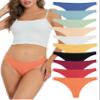 Summth Womens Underwear Thongs Seamless, No Show Thong Panties, Plus Size XL, Multicolor, 10-Pack view 1