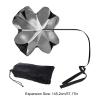 HERCHR Running Umbrella, Speed Resistance Parachute with Adjustable Strap Black Running Speed Chute Parachute for Acceleration Training view 2