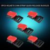 5pcs Motorcycle Helmet Clip Buckles Chin Strap Quick Release Disconnect Buckle - Secure Your Ride with Ease view 2