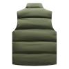 Ymosrh Down Jackets for Men, Casual Outdoor Work Fishing Travel Sleeveless Vest Jacket Coat Chaquetas para Hombre Puff Jacket Men's Lightweight Black Jacket Men Puffer Jacket Coats (5XL, Army Green) view 3