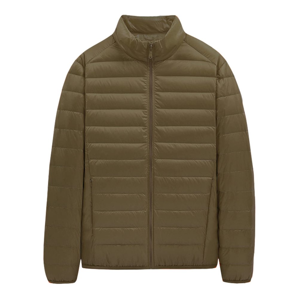 Ymosrh Puffer Jacket, Lightweight Packable Insulated Thermal Puffy Winter Jackets for Running Travle Coat Men Man Jackets Jaketas para Hombre Mens Jacket Black Large Coats Jackets (5XL, Army Green)