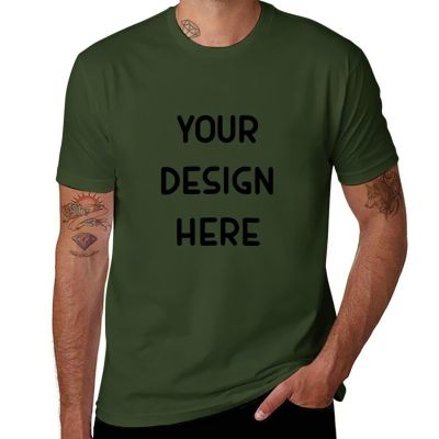 Custom T-Shirt - Add Your Text, Name, Words, Quote, Sayings, Picture, Photo, 4XL Army Green