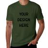 Custom T-Shirt - Add Your Text, Name, Words, Quote, Sayings, Picture, Photo, 4XL Army Green view 1