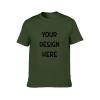 Custom T-Shirt - Add Your Text, Name, Words, Quote, Sayings, Picture, Photo, 4XL Army Green view 3