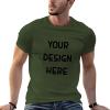 Custom T-Shirt - Add Your Text, Name, Words, Quote, Sayings, Picture, Photo, 4XL Army Green view 4