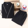 OWLONLINE Japanese Kimono Men's Cotton Pajamas Suit Plus Size Zen Clothing (Size L, E) view 2