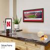 Nebraska Cornhuskers Football - 44x18-inch Double Mat, Deluxe Framed Picture by Blakeway Panoramas view 2