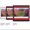 Nebraska Cornhuskers Football - 44x18-inch Double Mat, Deluxe Framed Picture by Blakeway Panoramas view 4