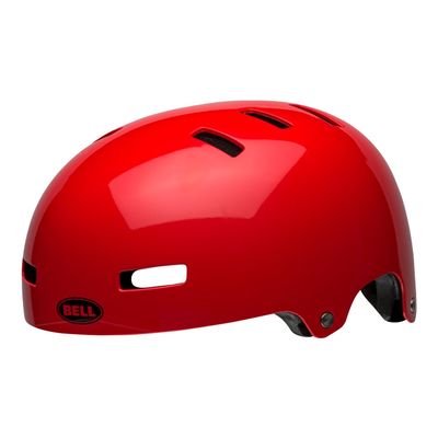 Bell Local Adult BMX Bike Helmet - Gloss Crimson (2024), Medium