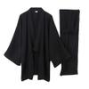 OWLONLINE Men's Japanese Kimono Loose Casual Home Pajamas Nightwear Size M -Black view 1