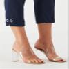 Rafaella Women's 24" Satin Twill Capri with Grommets, Stretch Fabric, Elastic Waistband, Curvy Slim Fit Dress Pants, Navy, 14 view 4