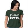 Go All Out XX-Large Forest Green Football Mom T-Shirt view 2