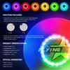 Fortikpo Glow in The Dark LED Flying Disc - 7 Dynamic Modes, 7 Colors, IP65 Waterproof, Perfect Birthday & Camping Gift for Men/Boys/Teens/Kids - Outdoor Games & Cool Toys, 175g view 4
