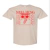 4X-Large Sand Well Hung Funny Christmas Stocking T-Shirt view 2