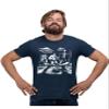 4X-Large Navy Blue Mens Bigfoot Elvis Loch Ness Monster Alien UFO Jam Session T-Shirt view 1