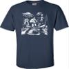 4X-Large Navy Blue Mens Bigfoot Elvis Loch Ness Monster Alien UFO Jam Session T-Shirt view 2