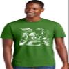 3X-Large Kelly Green Mens Bigfoot Elvis Loch Ness Monster Alien UFO Jam Session Deluxe Soft T-Shirt view 2