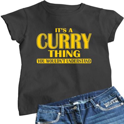 Go All Out X-Large Heather Black It's A Curry Thing You Wouldn't Understand T-Shirt