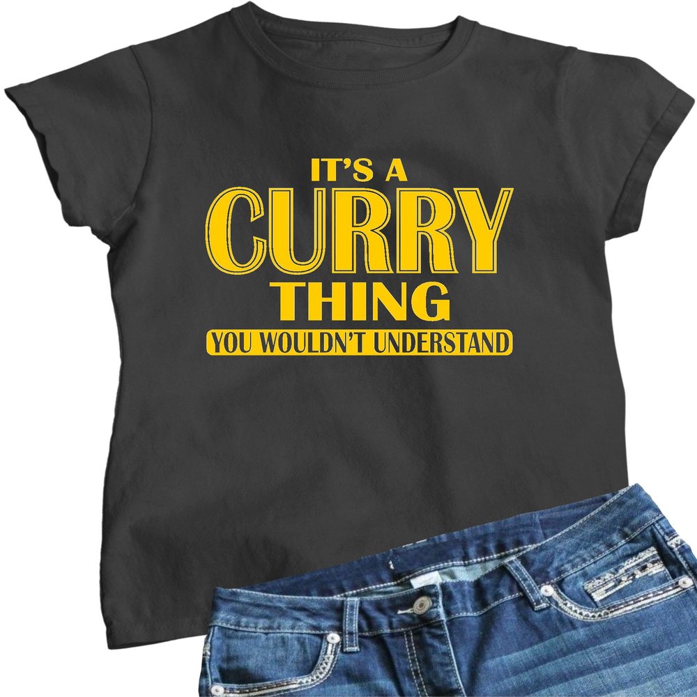 Go All Out X-Large Heather Black It's A Curry Thing You Wouldn't Understand T-Shirt
