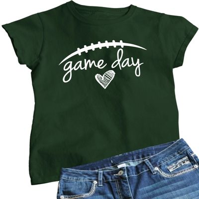 3X-Large Forest Green Game Day Football T-Shirt