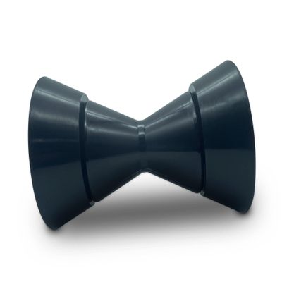 Boat Bow Trailer Roller Assembley with End Bells with 1/2" Shaft, fits 3" 3.5" 4" Bracket (Black, 3")