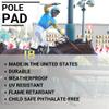 We Pad It Safety Pole Pad  Basketball, Pickleball Training Pad, 1 Foam for Garage Pole Padding, Outdoor Court Safety Pad, Weatherproof, UV-Resistant Vinyl Cover, Hook/Loop Closure, 4 Ft Tall view 4
