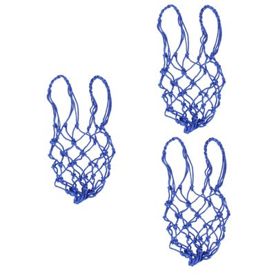 BESPORTBLE 3pcs Heavy Duty Drawstring Mesh Net Nylon Soccer Carrier Storage Bag for Basketball Football and More Design Closure for Schools and Training Institutions