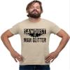 3X-Large Sand Sawdust is Man Glitter Funny Dad Carpenter Gift Idea T-Shirt view 1