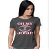 3X-Large Heather Black Oh My Josh T-Shirt view 2