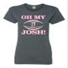 3X-Large Heather Black Oh My Josh T-Shirt view 3
