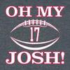 3X-Large Heather Black Oh My Josh T-Shirt view 4