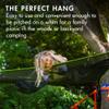 Tentsile Trillium Giant Hammock, The Original Tree Tent Company, 3 Adult Capacity, Anti-Roll, Central Hatch, Ratches and Straps Included, Designed in The UK (3 Person, Black Mesh) view 3