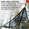 Tentsile Trillium Giant Hammock, The Original Tree Tent Company, 3 Adult Capacity, Anti-Roll, Central Hatch, Ratches and Straps Included, Designed in The UK (3 Person, Black Mesh) view 4