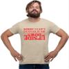 Large Sand Mens Sorry I Can't I'm Stuck in The Upside Down T-Shirt view 1