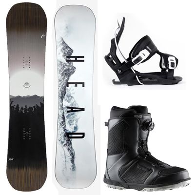 2024 HEAD Daymaker 159 cm Wide Men's Snowboard Package, Flow Bindings, BOA Boots (Boot Size 11)