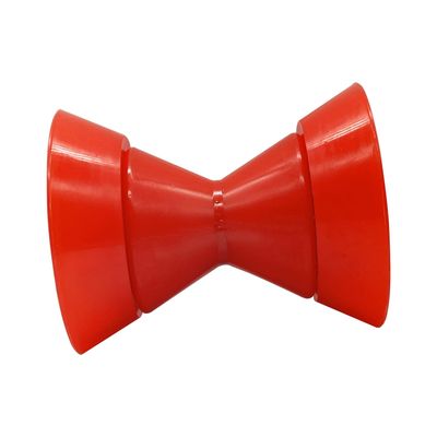 Boat Bow Trailer Roller Assembley with End Bells with 1/2" Shaft, fits 3" 3.5" 4" Bracket (Red, 3")