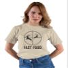 4X-Large Sand Deer Hunting Fast Food Funny Hunter T-Shirt view 3