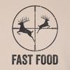 4X-Large Sand Deer Hunting Fast Food Funny Hunter T-Shirt view 4